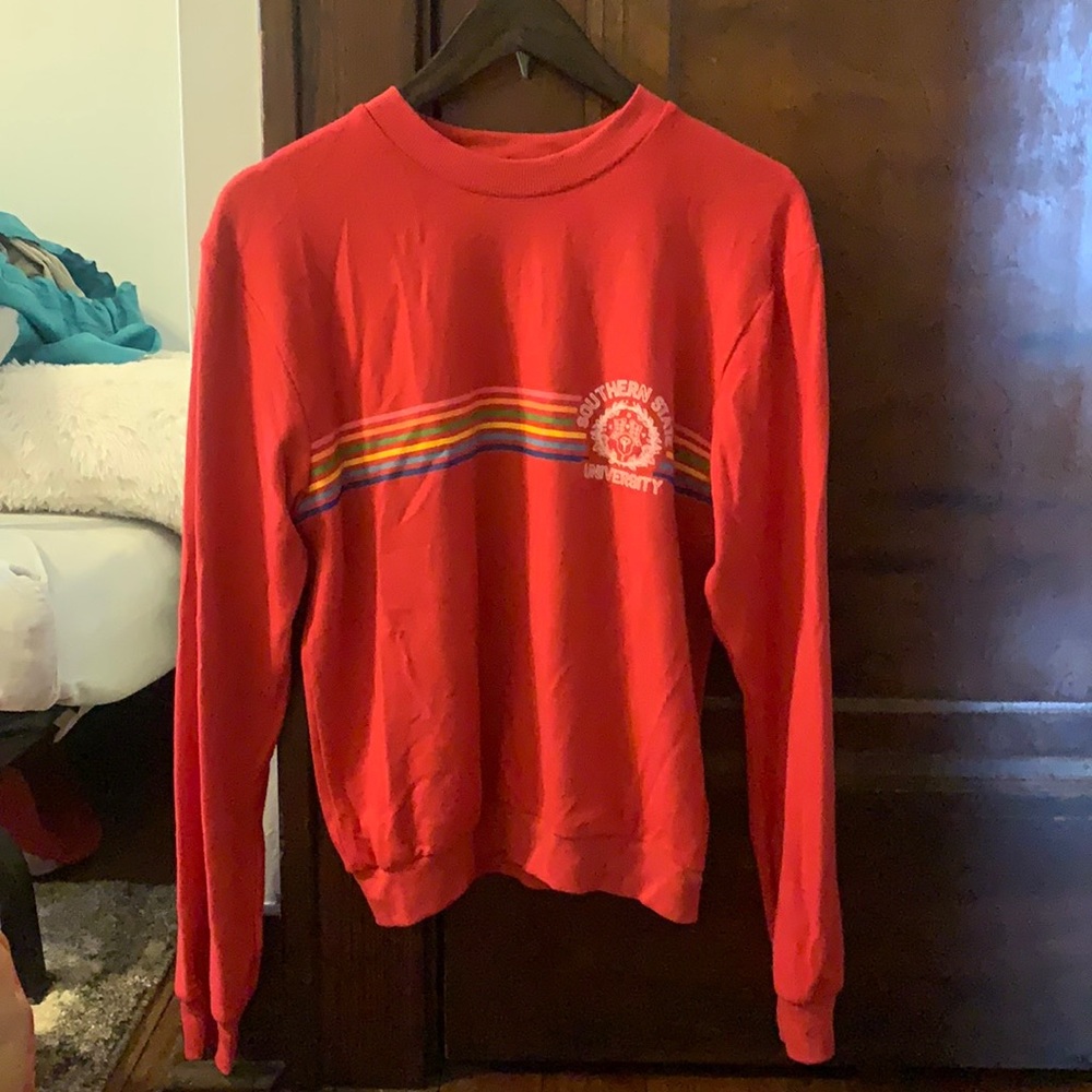Topshop red sweatshirt